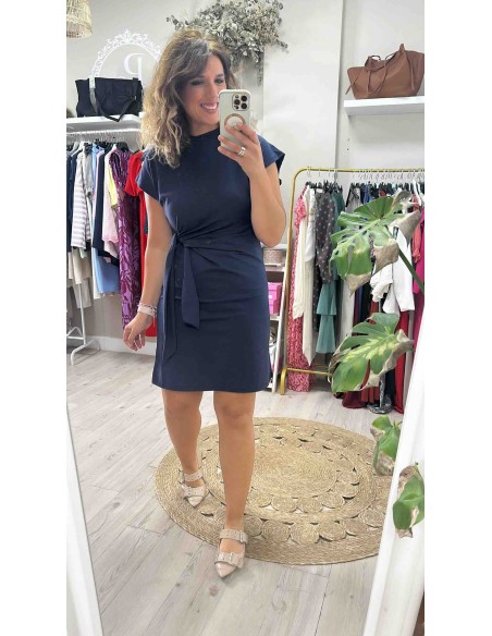 Vestido nudo corto