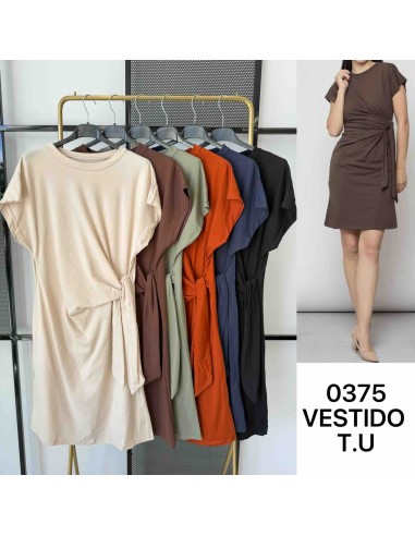 Vestido nudo corto
