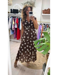 Vestido Adriana lunares 2
