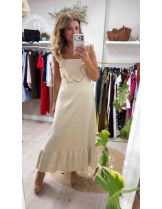 Vestido volante bicolor 2