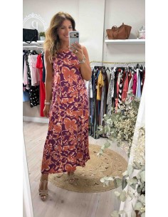 Vestido flores seda 2