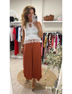 Pantalón fluido Mar