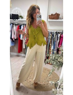 Pantalon perforado