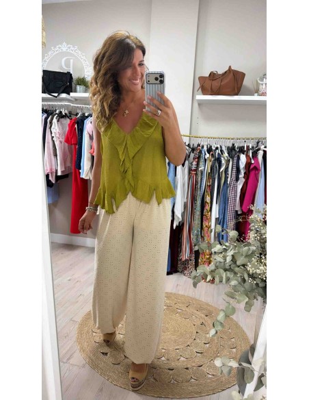 Camisa bambula pico