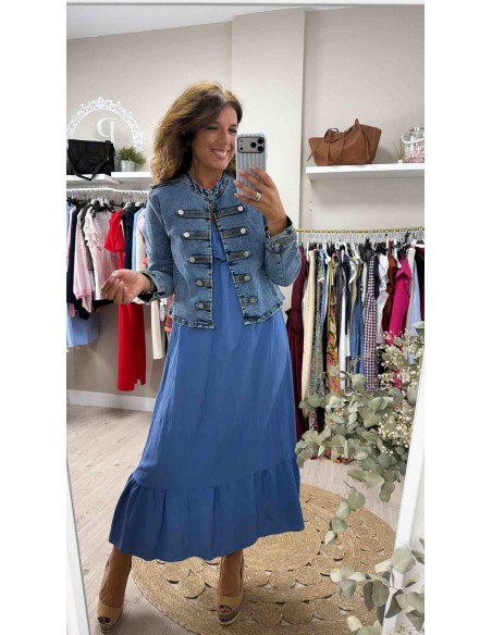 Chaqueta vaquera botones
