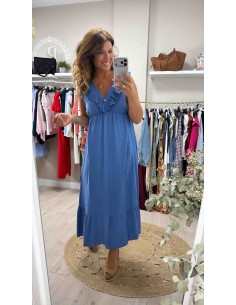 Vestido pico volante