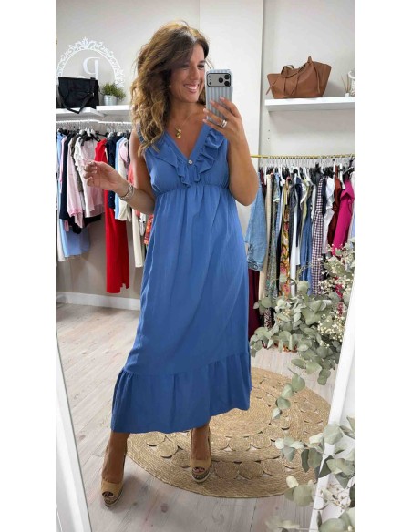 Vestido pico volante