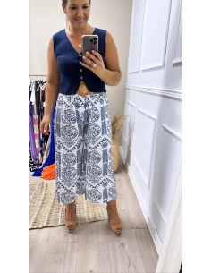Pantalón crop estampado... 2