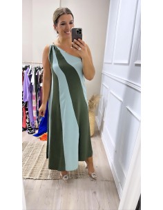Vestido raya diagonal
