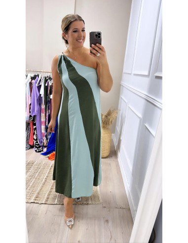 Vestido raya diagonal