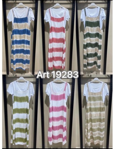 Vestido camiseta degradado