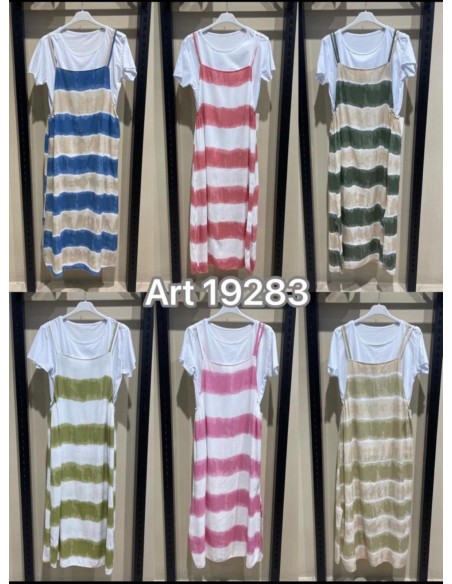 Vestido camiseta degradado