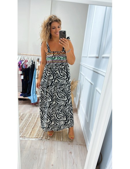 Vestido cebra colores