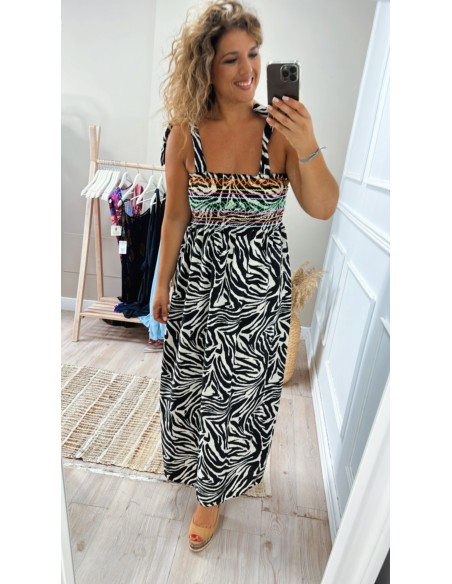 Vestido cebra colores