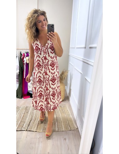 Vestido camisero azteca