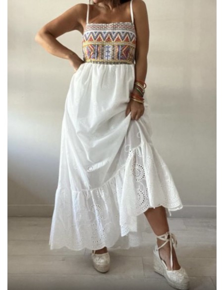 Vestido azteca espalda