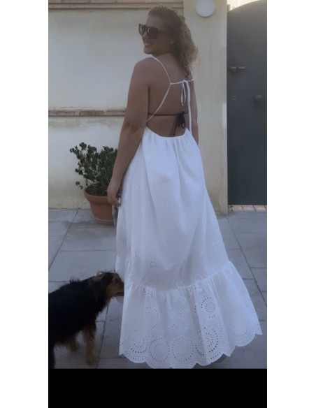 Vestido azteca espalda