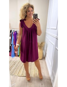 Vestido lazadas pico