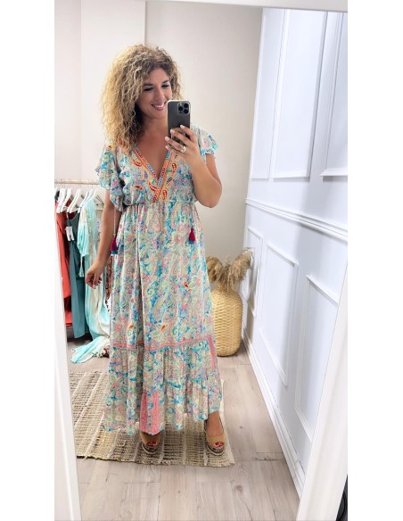 Vestido Boho cristales