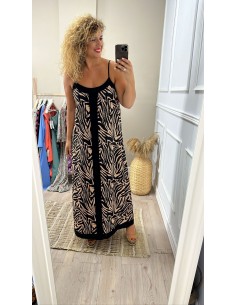 Vestido Animal bicolor