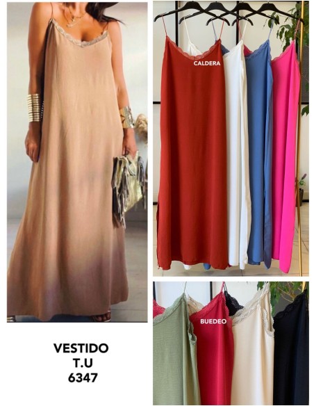 Vestido lencero cola de ratón