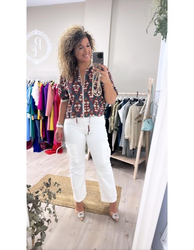 Bomber estampada