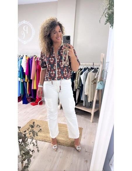 Bomber estampada