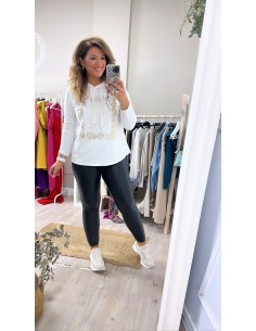 Sudadera strass