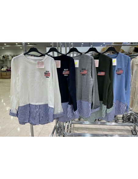 Sudadera camisa