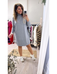 Vestido punto cuello subido 2