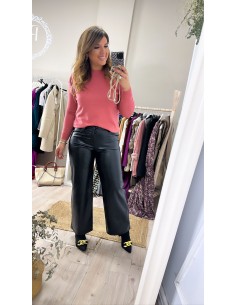 Pantalón palazzo polipiel... 2