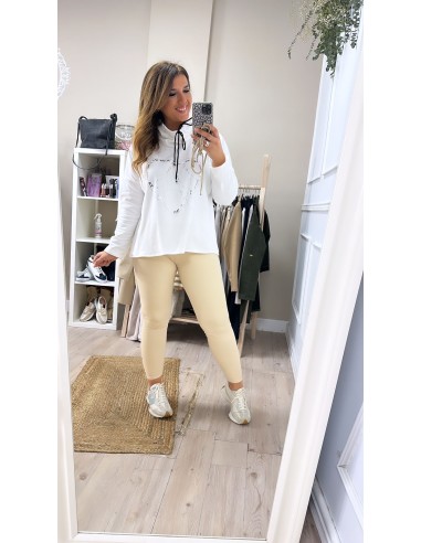 Legging polipiel beige